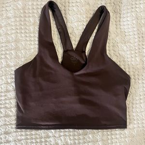 Alo Yoga Airbrush Real Bra Tank - Raisin - Small